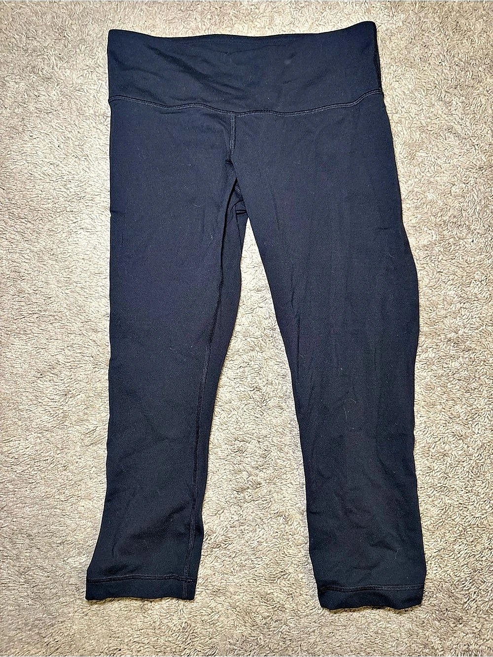 lululemon Wunder Under Crop Black Leggings